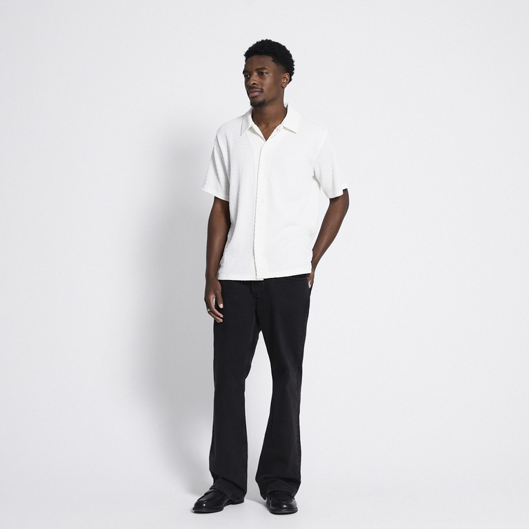 Short sleeve shirt "Steven Structure" Off white
